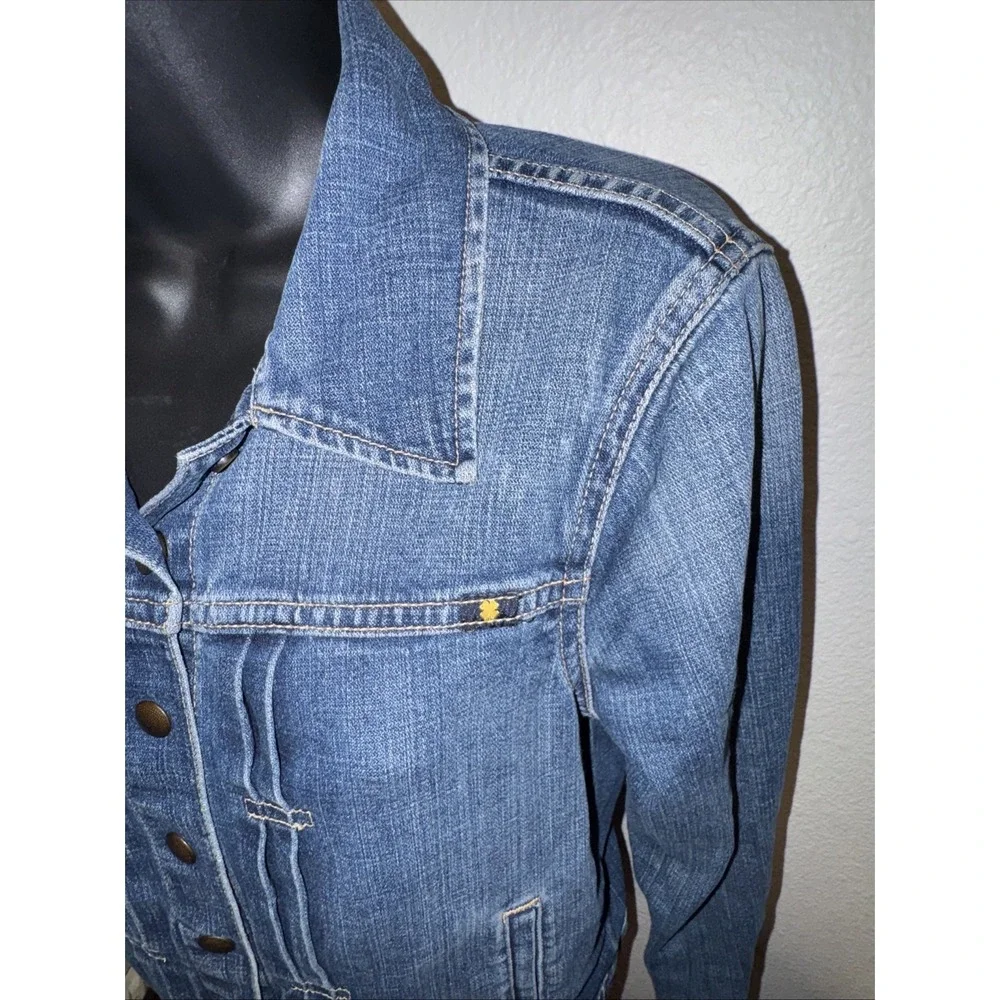 Lucky Brand Denim Trucker Jean Jacket Womens Size Small‎ Cute Chore Coat Western